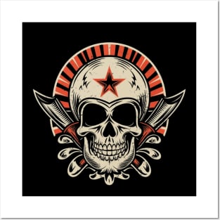 Spirit Skull Tattoo - Timeless Rebel Design Posters and Art